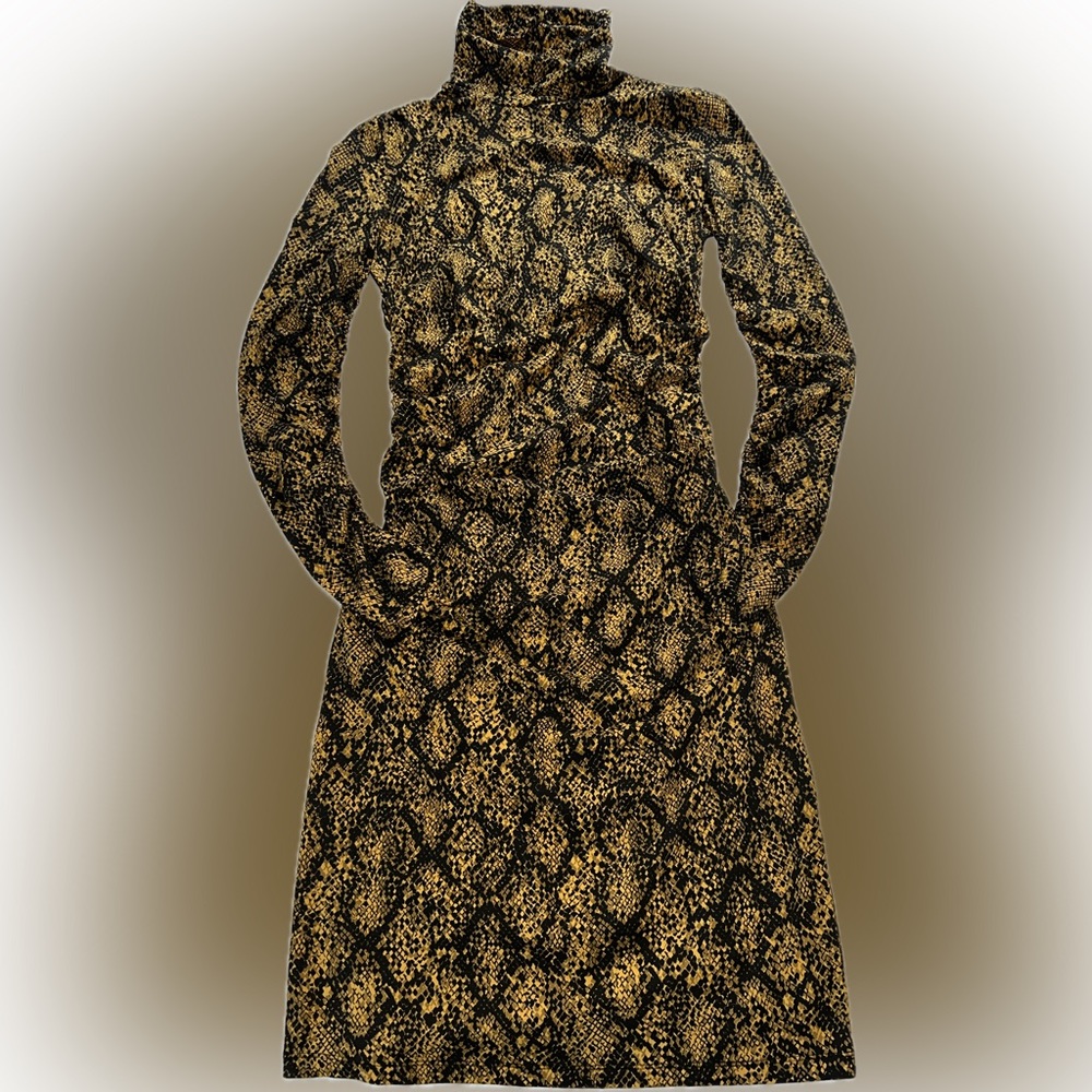 Proenza stretch jersey snake print dress